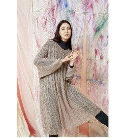 Dames tuniek gemaakt van Lang Yarns Alpaca superlight