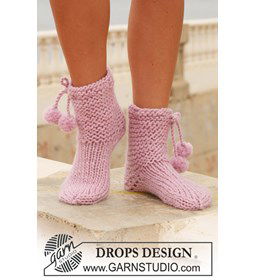 DROPS sokken  gemaakt van Drops Snow - Eskimo