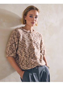 damesvest Connie met korte afhangende mouw