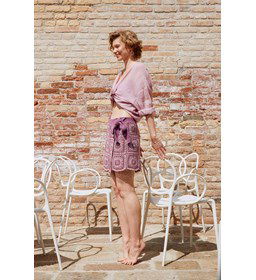 Wikkelrok Creative Flow met stiksluiting gemaakt van Haaknaalden