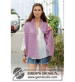 Stola gemaakt van Drops Cotton Merino