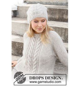 Damestrui en muts gemaakt van Drops Kid Silk