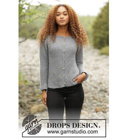 Dames vest gemaakt van Drops Kid Silk