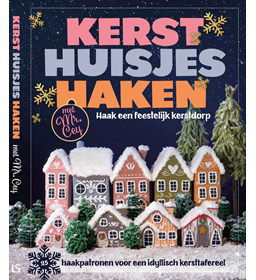 Compleet pakket kersthuisjes haken gemaakt van Naaiartikelen