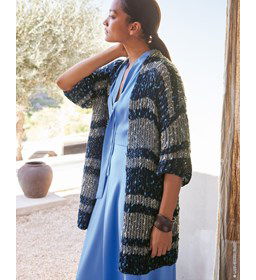 damesvest in patensteek gemaakt van Breinaalden