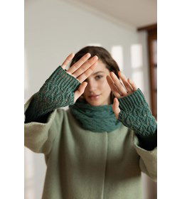 Handschoenen zonder vingers gemaakt van Lang Yarns Cashmere Lace