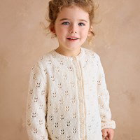 Meisjesvest in ajourpatroon