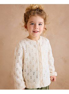 Meisjesvest in ajourpatroon