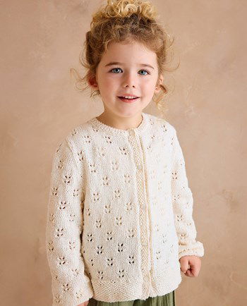 Meisjesvest in ajourpatroon