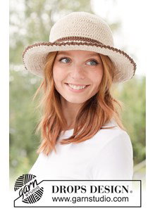 Gehaakte zonnehoed van zacht katoen