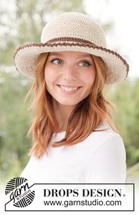 Gehaakte zonnehoed van zacht katoen