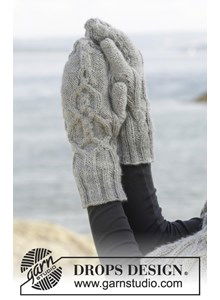 Gebreide wanten met kabels