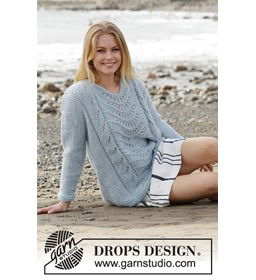 Trui gemaakt van Drops Brushed Alpaca Silk