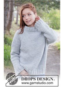 Warme raglantrui van dik garen | Top-down breipatroon