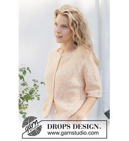 Sweet Clementine Cardigan gemaakt van DROPS Fiesta