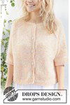 Breipatroon Sweet Clementine Cardigan van andere kant