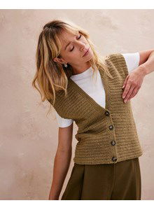 Damesgilet met knoopsluiting