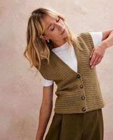 Damesgilet met knoopsluiting