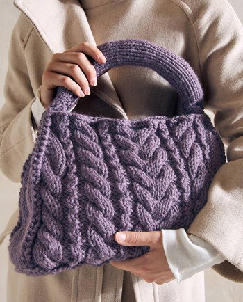 handtas met kabelpatronen