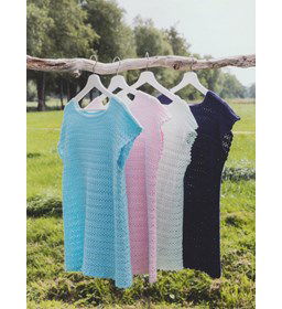 Dames shirt gemaakt van Scheepjes Whirlette