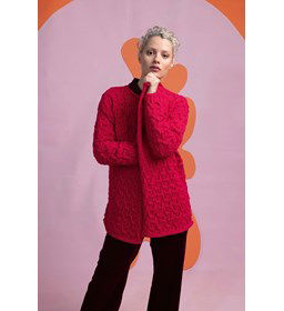 Damesvest in kabelpatroon