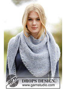 Omslagdoek in ribbelsteek