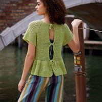 Damestruitje Celebration met schootje en striksluiting in achterpand