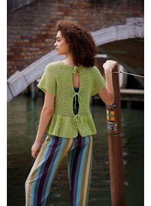 Damestruitje Celebration met schootje en striksluiting in achterpand