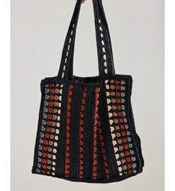 Tas met noppen gemaakt van Phildar Phil Coton 4