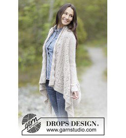 Gebreid vest gemaakt van Drops Kid Silk