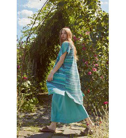 Lang damesvest met korte mouwen