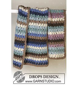 Babydeken Teppekos gemaakt van Drops Snow - Eskimo