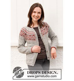 Damesvest gemaakt van Drops Alpaca