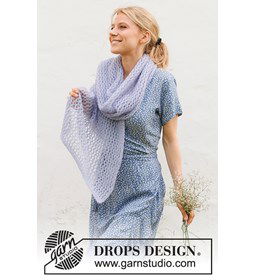 Sjaal Spring Catch gemaakt van Drops Brushed Alpaca Silk