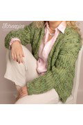 Haakpatroon Fern Cardigan, damesvest in ....