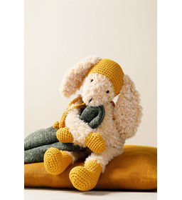 Knuffel Konijn gemaakt van Haaknaalden