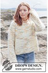 Breipatroon Painted Coastline Sweater van andere kant