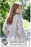 Breipatroon oversized damesvest met ceintuursluiting van andere kant