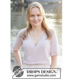 New Dwan Wrap Vest gemaakt van Drops Cotton Merino