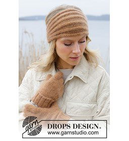 Hoofdband in boordsteek gemaakt van Drops Nord