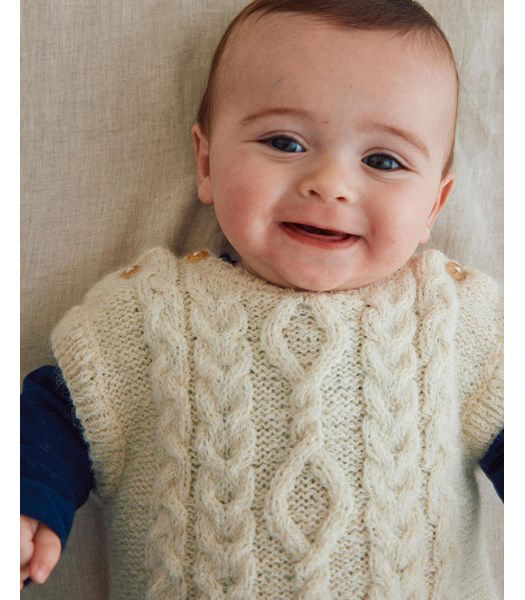 Breipatroon Mouwloos babytruitje