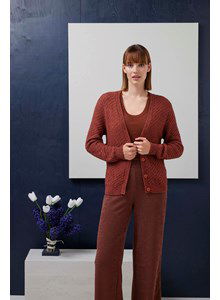 Damesvest Hetti in verspingende boordsteek