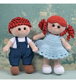 Meisje en jongen pop