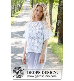 Opngehakte damestop gemaakt van Drops Belle