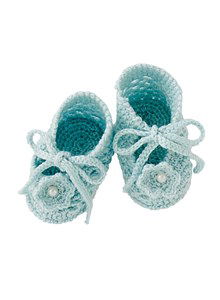 Open gehaakte baby schoentjes
