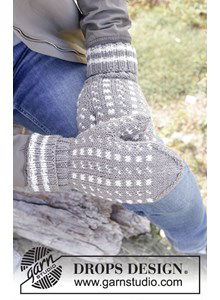 Herenwanten met winters patroon