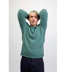 Herentrui in vierkant inbreipatroon gemaakt van Lang Yarns Vaya