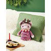 Knuffel biggetje in kerststijl