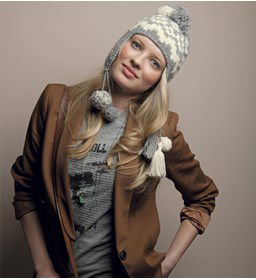 Peruaanse damesmuts gemaakt van Phildar Phil Partner 6