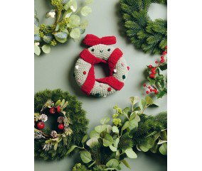 Haakpatroon Kerstkrans met glimlach